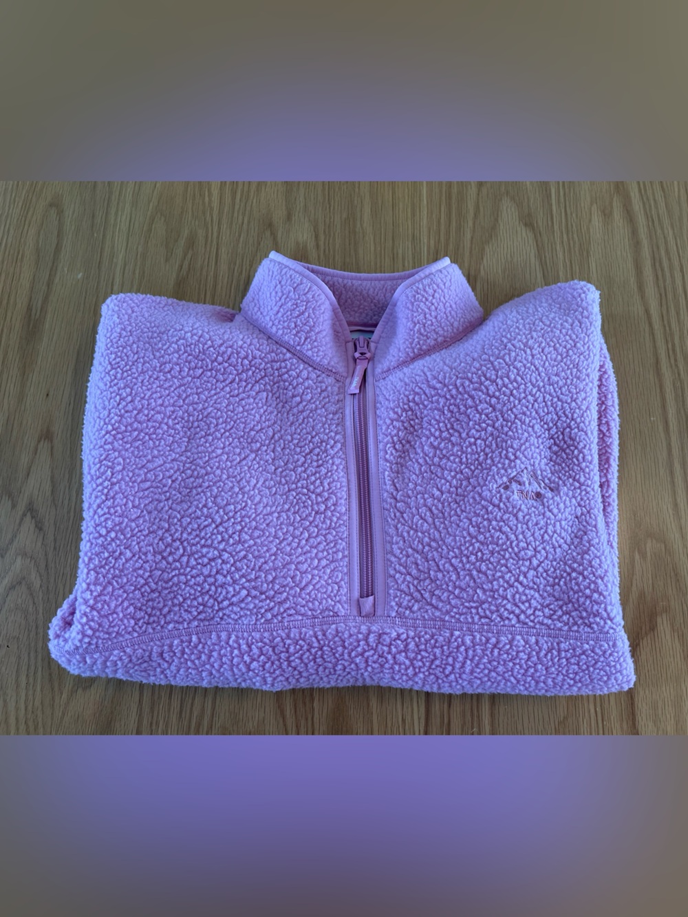 Aritzia Polartec Thermal Pro 1/2 Zip Sweater Color Morganite Pink Size XL